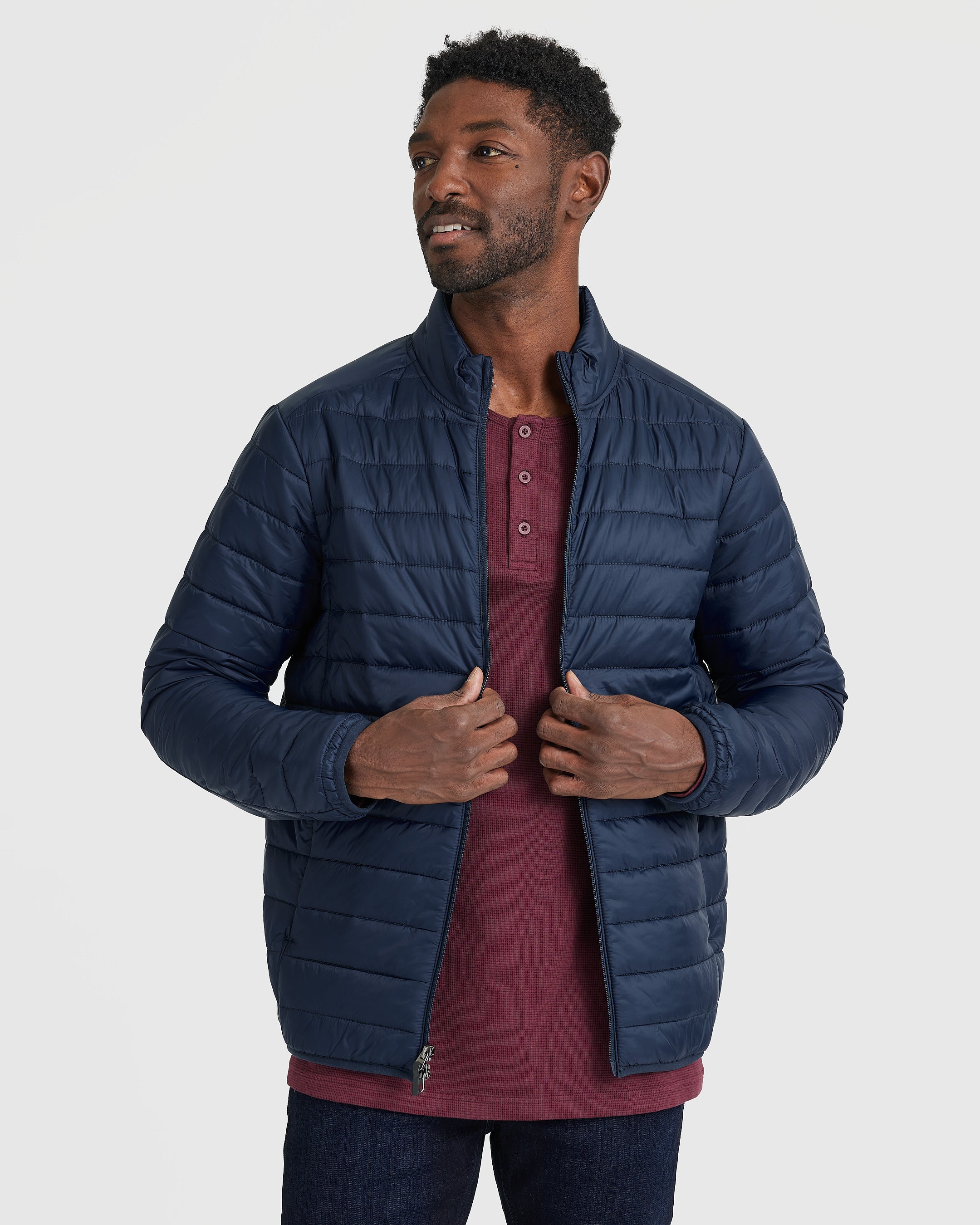 Navy Puffer Jacket