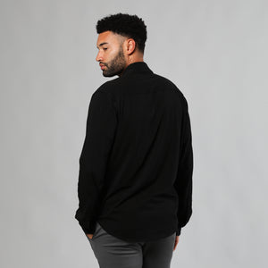 True ClassicBlack & Navy Long Sleeve Knit Shirt 2-Pack