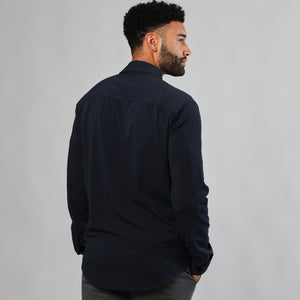 True ClassicBlack & Navy Long Sleeve Knit Shirt 2-Pack