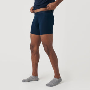 True ClassicCarbon & Navy Boxer Briefs 6-Pack