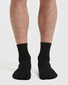 True ClassicBlack Half Crew Socks 3-Pack