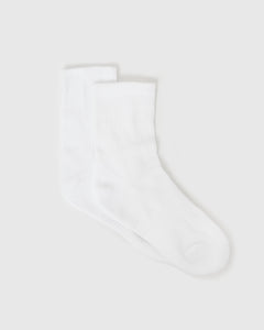 True ClassicHalbhohe Socken in Weiß (12er-Pack)