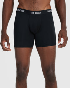 True ClassicBlack Logo Boxer Briefs 3-Pack