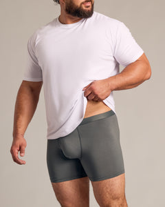 True ClassicCarbon Boxer Briefs W/ Fly 3-Pack