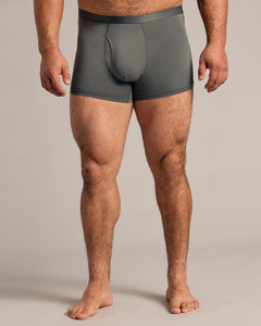 True ClassicCarbon Boxer Trunks W/ Fly 6-Pack