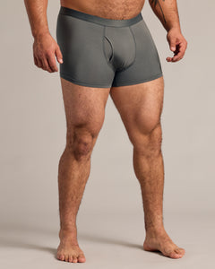 True ClassicCarbon Boxer Trunks W/ Fly 6-Pack