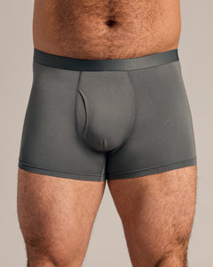 True ClassicCarbon Boxer Briefs W/ Fly 12-Pack