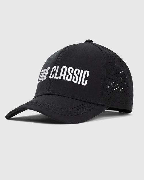 Black Embroidered True Classic Hat - New Fit