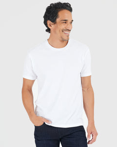 True ClassicAll White Short Sleeve Crew Neck 3-Pack