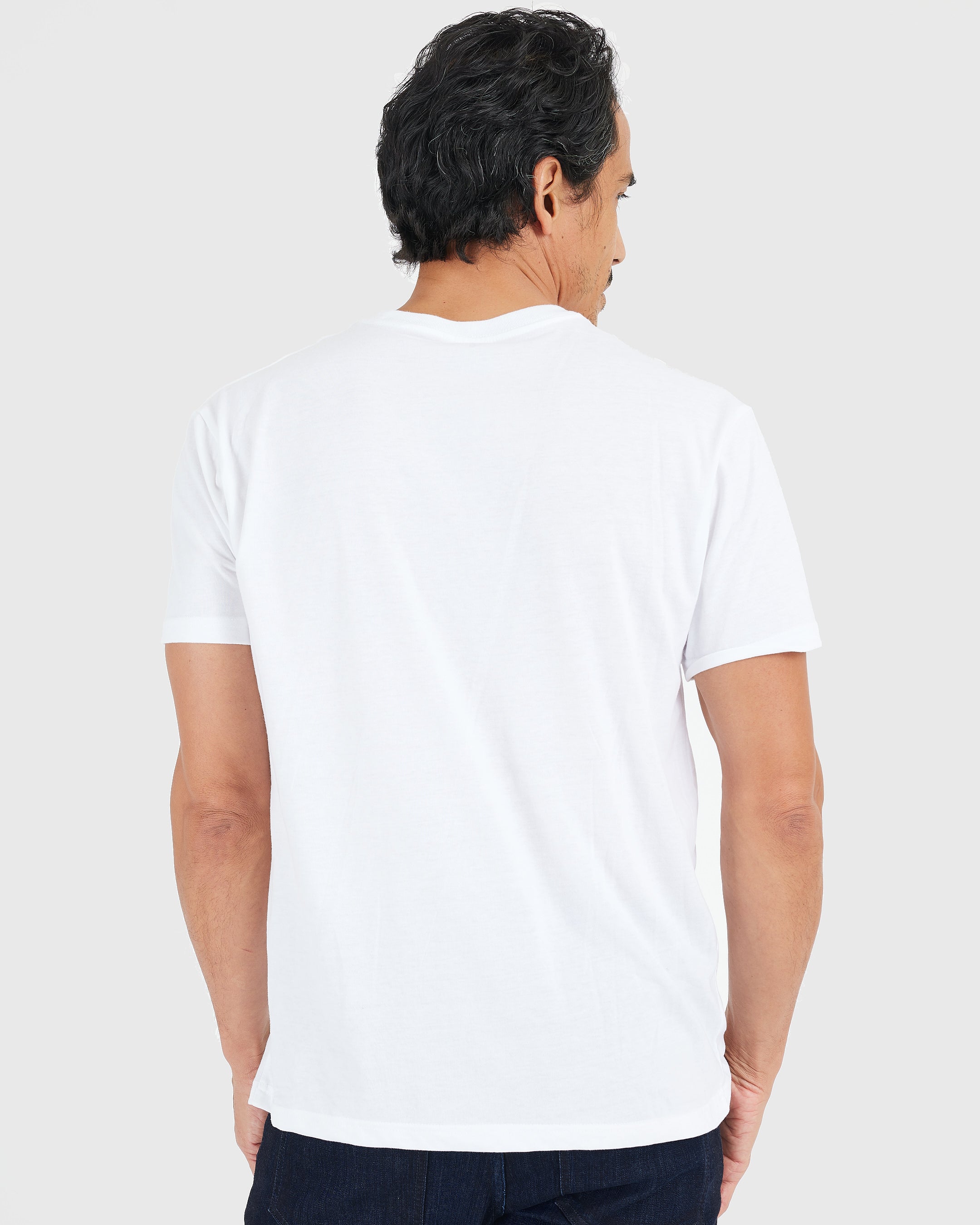 Plain Crew neck T-shirt, White