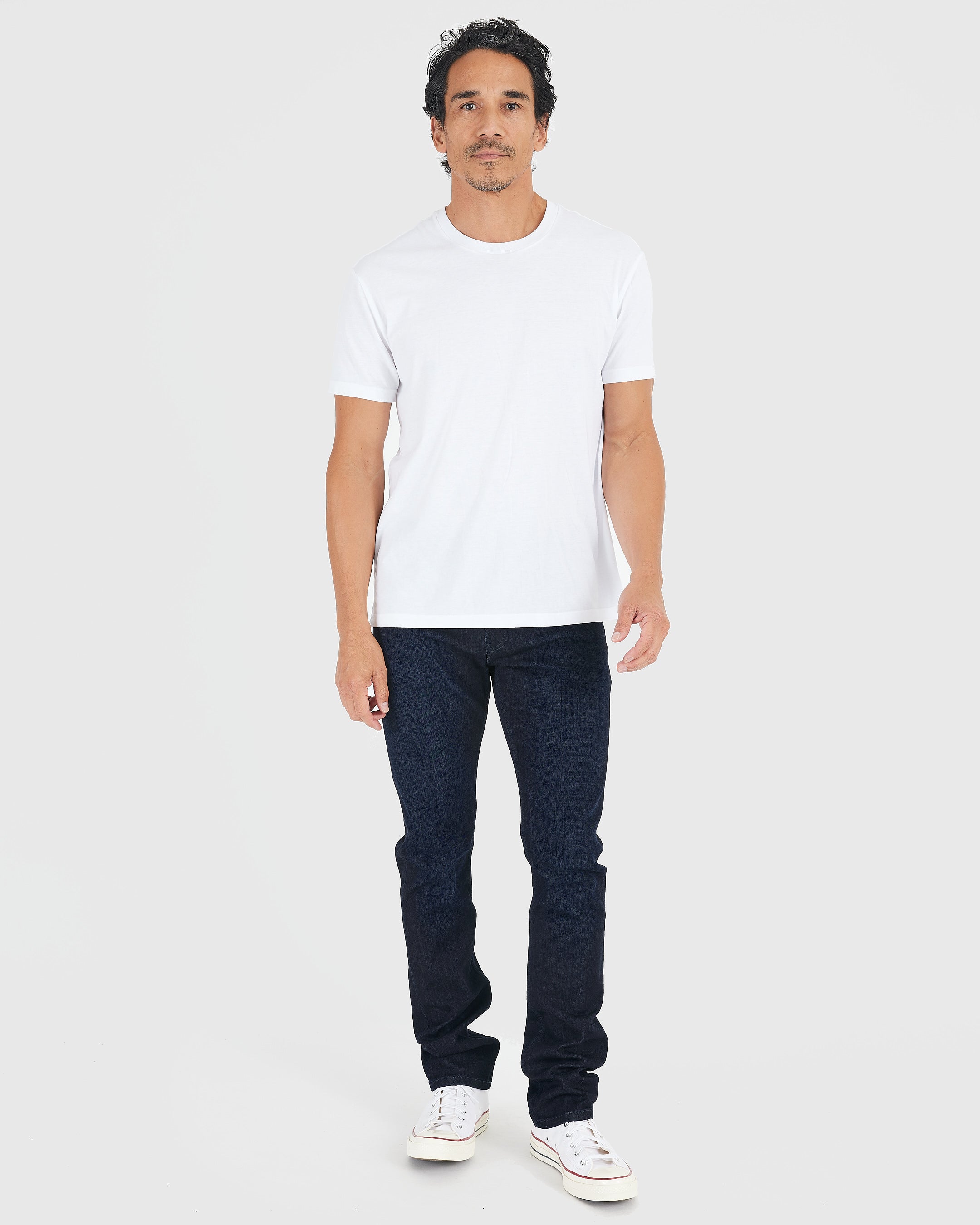 Mens white crew neck t online shirt