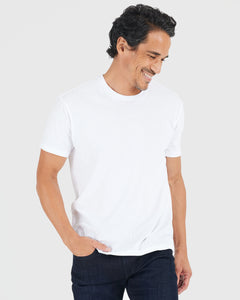 True ClassicAll White Short Sleeve Crew Neck 6-Pack