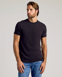 True ClassicCamiseta cuello redondo mangas cortas negra