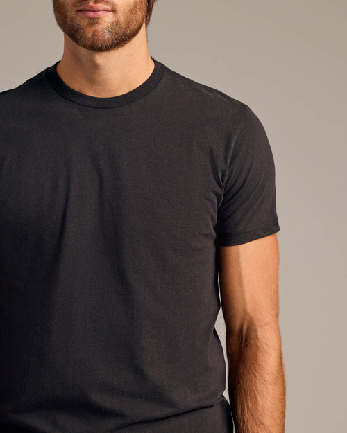 All Black Short Sleeve Crew Neck 5-Pack