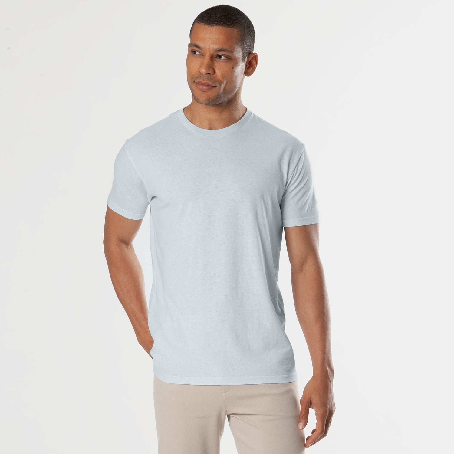 Blue Quartz | T-Shirt Crew Neck Crew T-Shirt Neck | Blue Quartz Classic True
