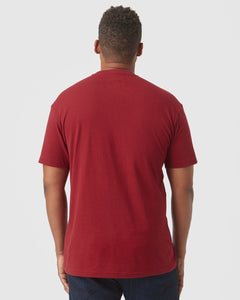 True ClassicCrimson Short Sleeve Crew Neck Tee