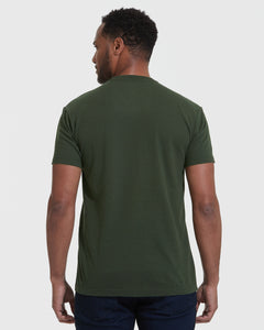 True ClassicDark Olive Short Sleeve Crew Neck Tee