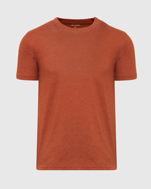 Heather Gingersnap Short Sleeve Crew Neck Tee