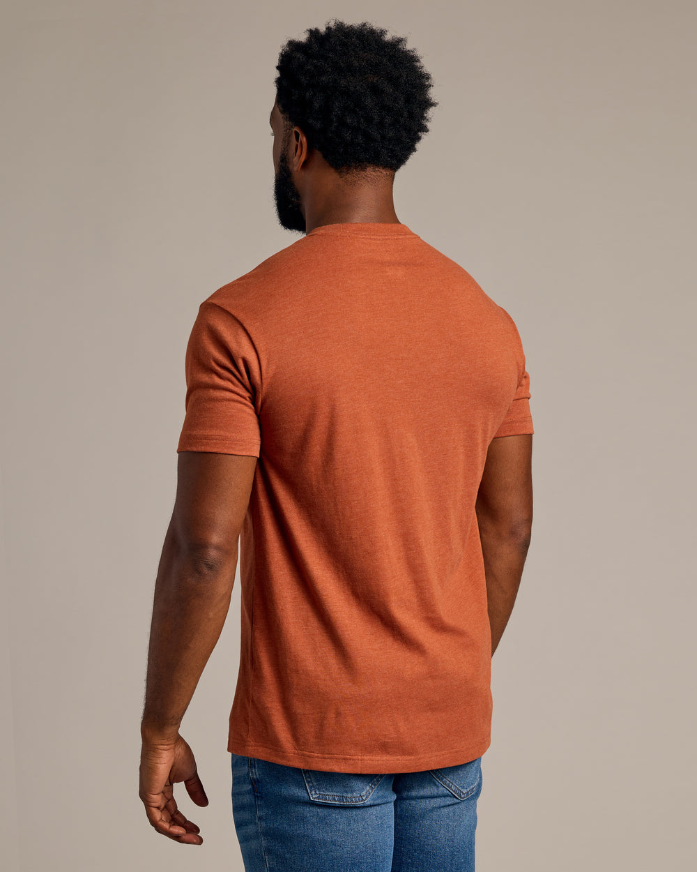 Gingersnap Heather Short Sleeve Crew Neck Tee