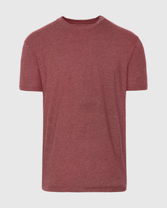 True ClassicHeather Crimson Short Sleeve Crew Neck Tee