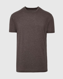 True ClassicHeather Dark Oak Short Sleeve Crew Neck Tee