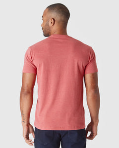 True ClassicHeather Garnet Short Sleeve Crew Neck Tee