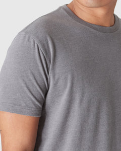 True ClassicHeather Graphite Short Sleeve Crew Neck Tee