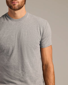 True ClassicHeather Gray Short Sleeve Crew Neck Tee