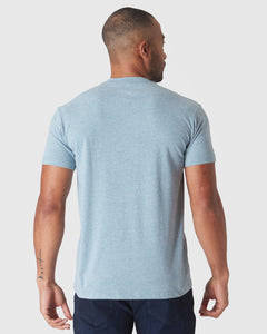 True ClassicHeather Sapphire Short Sleeve Crew Neck Tee