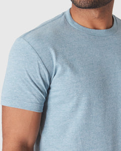 True ClassicHeather Sapphire Short Sleeve Crew Neck Tee