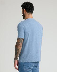 True ClassicHeather Indigo Short Sleeve Crew Neck Tee