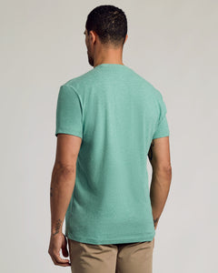 True ClassicLight Heather Greenery Short Sleeve Crew Neck Tee