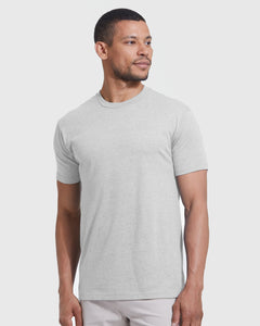 True ClassicLight Heather Gray Short Sleeve Crew Neck Tee