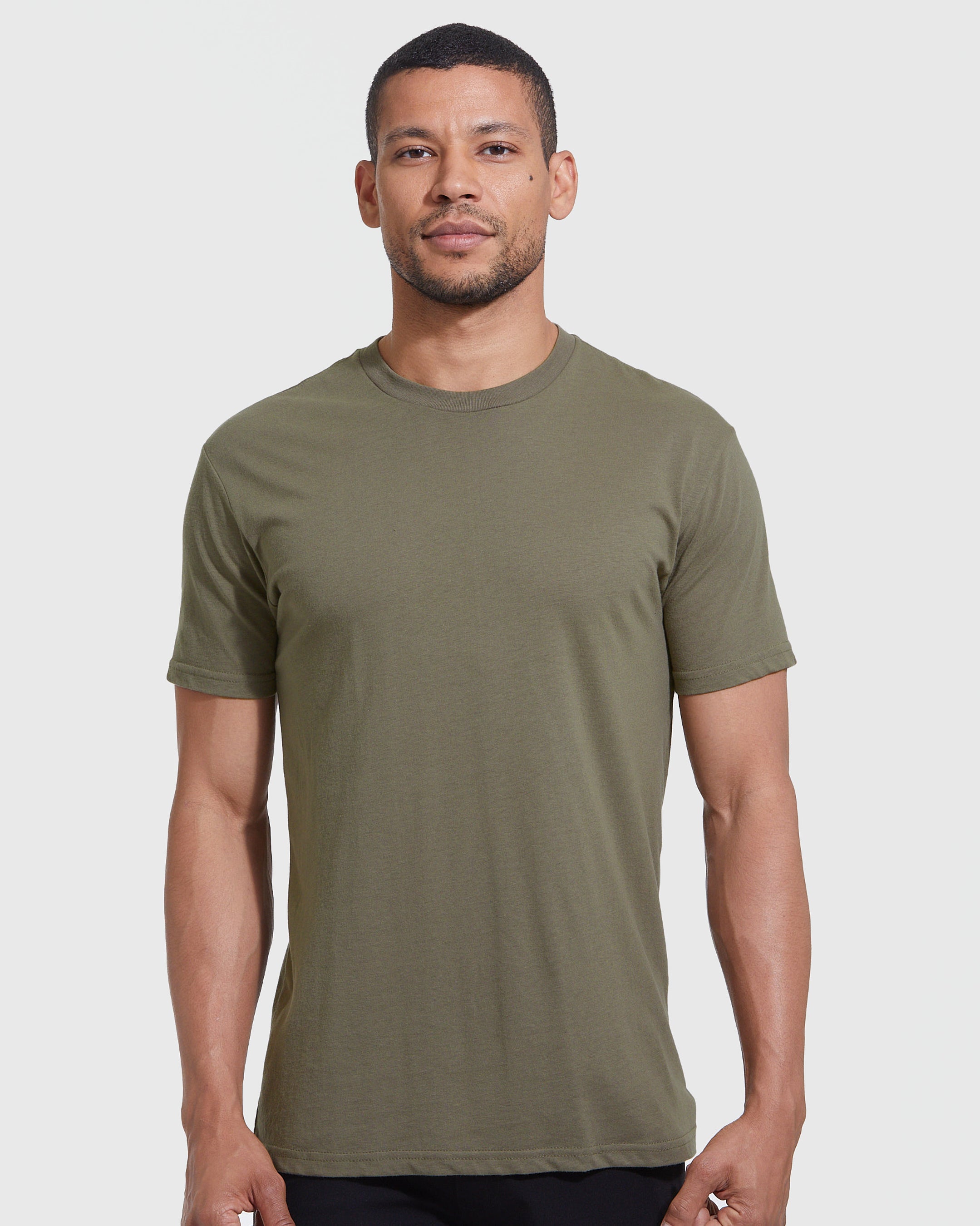 Military Green Crew True T-Shirt Classic – Neck