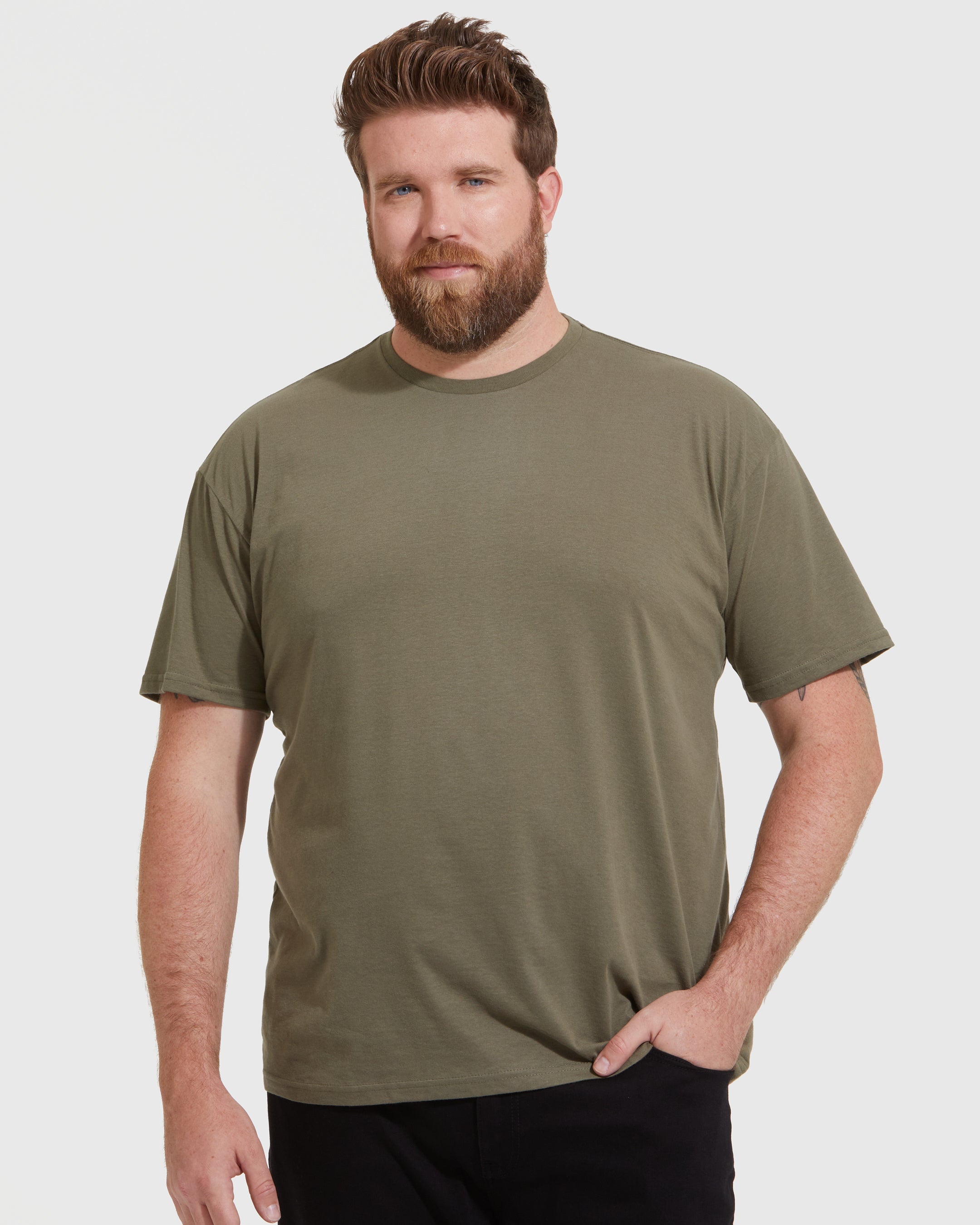 Crew Green Neck True Military T-Shirt Classic –