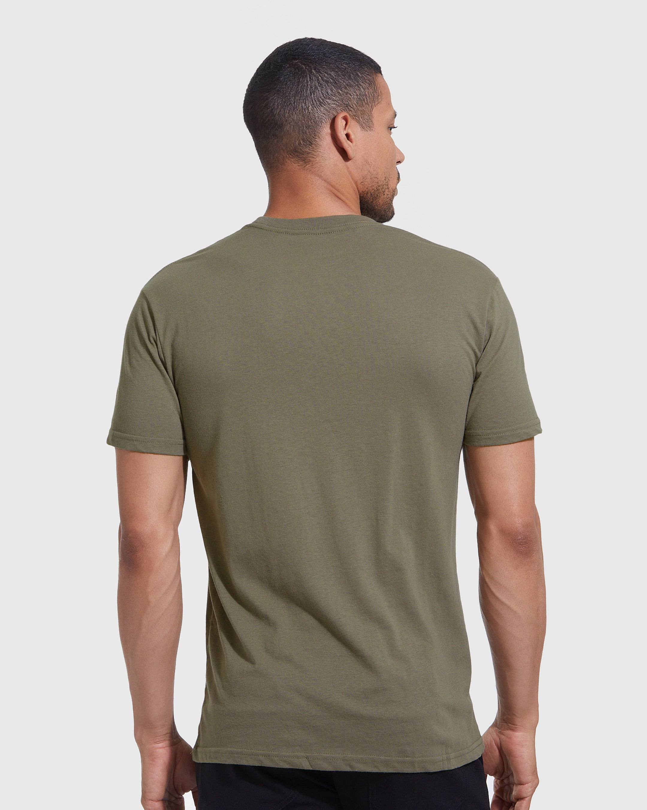 Classic Neck True Green T-Shirt – Crew Military