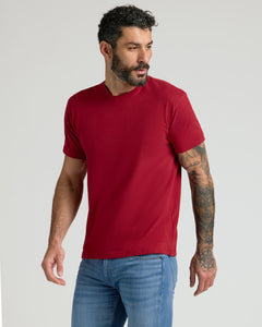 True ClassicRaspberry Short Sleeve Crew Neck Tee