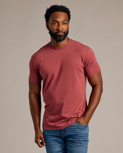 True ClassicRustic Apple Short Sleeve Crew Neck Tee