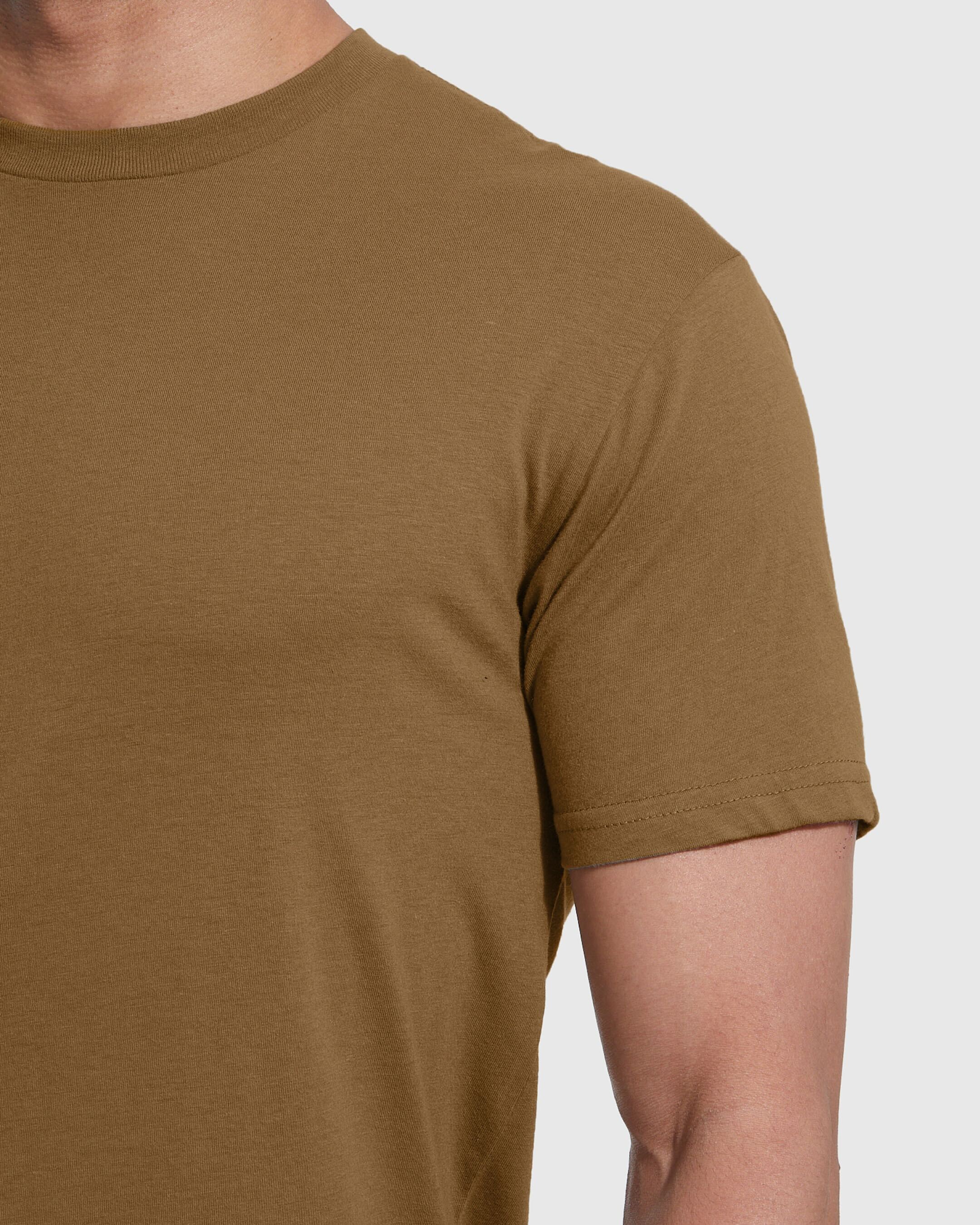 Tan crew online neck