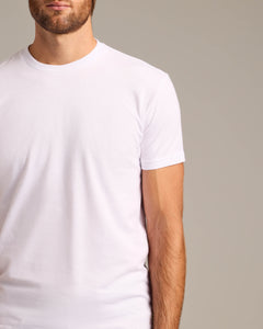 True ClassicWhite Short Sleeve Crew Neck Tee