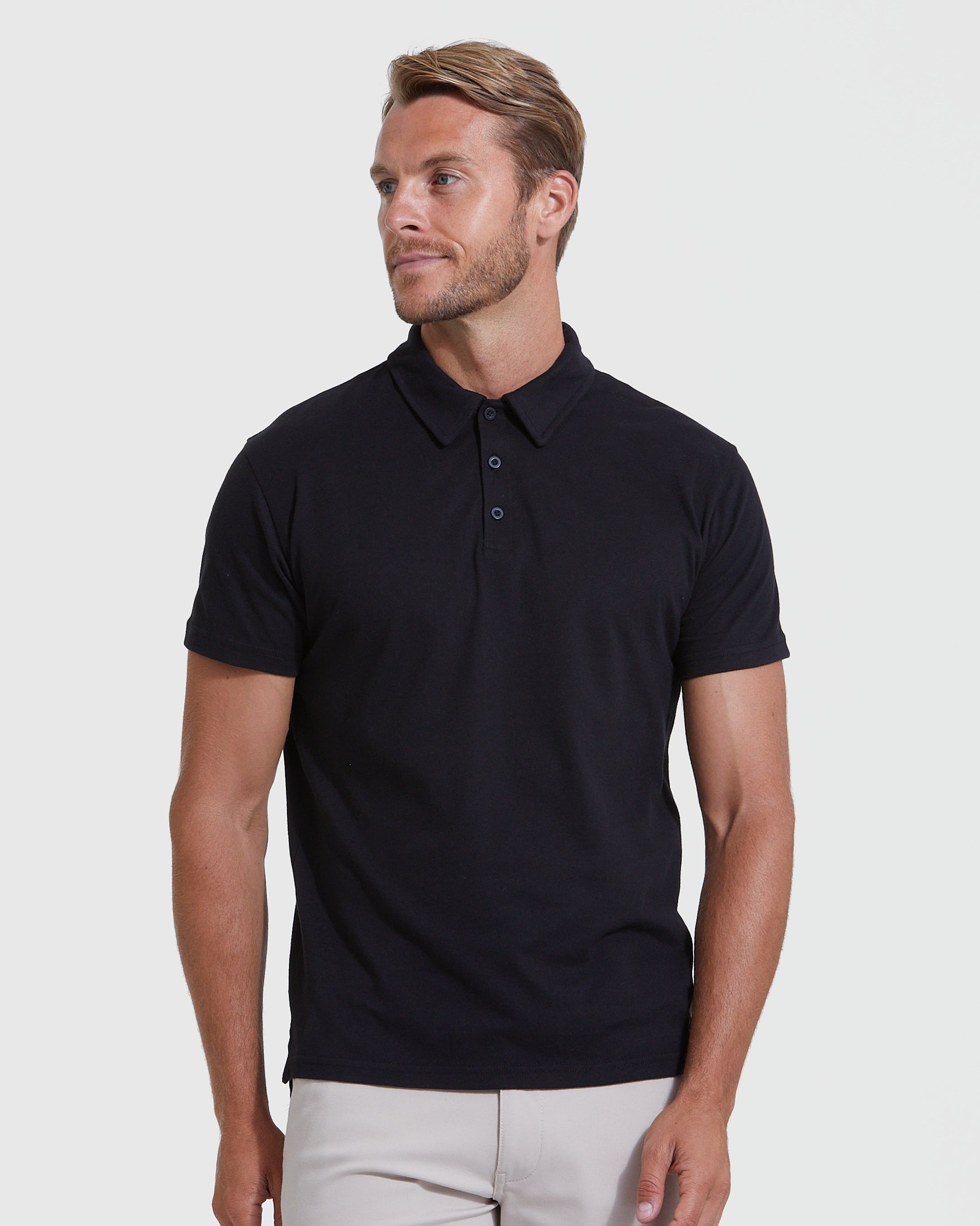 Black Polo Shirts | Men's Black Polo | True Classic