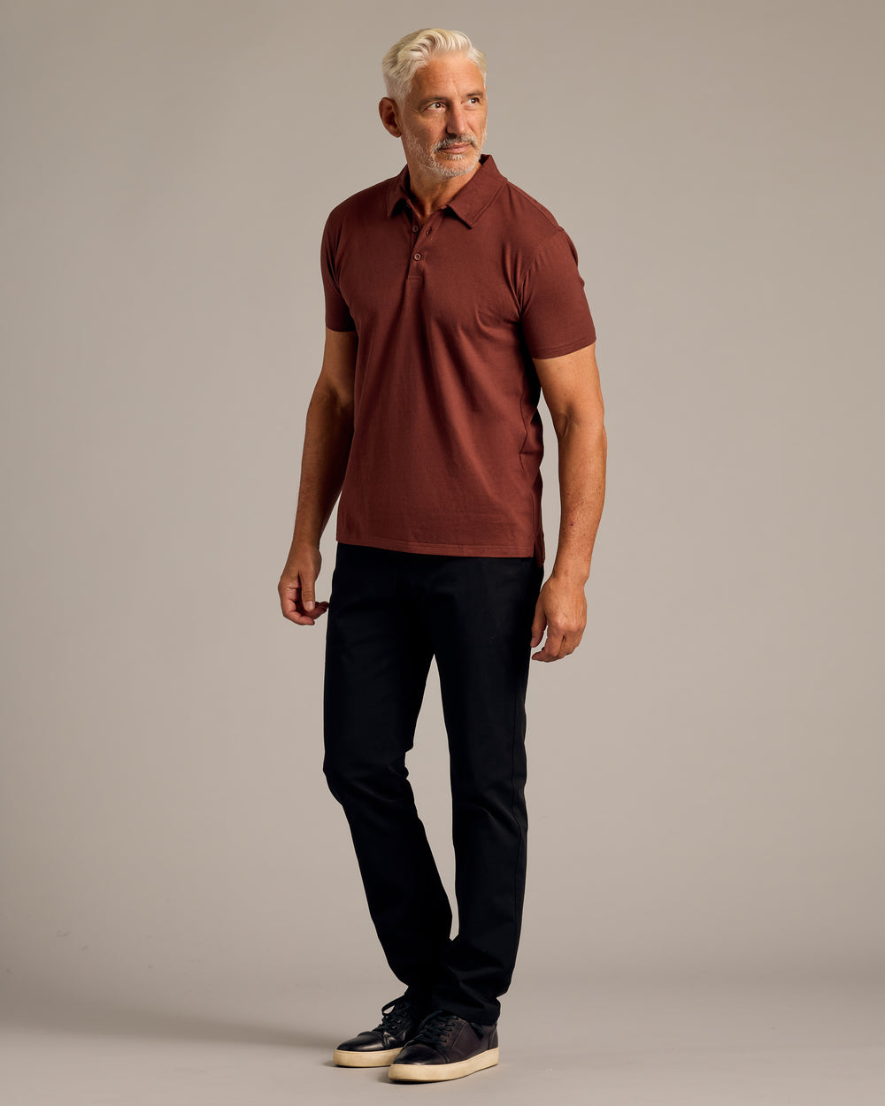 Dark Chocolate Short Sleeve Polo