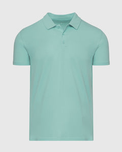 True ClassicDark Heather Oceanic Short Sleeve Polo