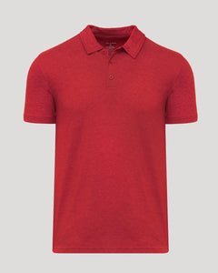 True ClassicDark Heather Lava Short Sleeve Polo