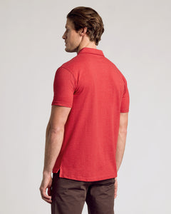 True ClassicDark Heather Lava Short Sleeve Polo