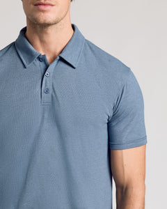 True ClassicDark Heather Tempest Short Sleeve Polo