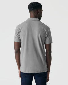 True ClassicGlacier Gray Short Sleeve Polo