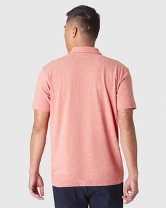 True ClassicHeather Cayenne Short Sleeve Polo