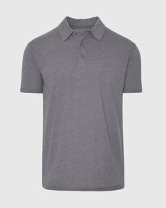 True ClassicHeather Graphite Short Sleeve Polo