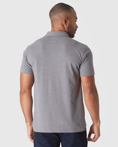 True ClassicHeather Graphite Short Sleeve Polo